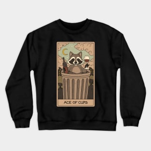 Ace of Cups- Raccoons Tarot Crewneck Sweatshirt